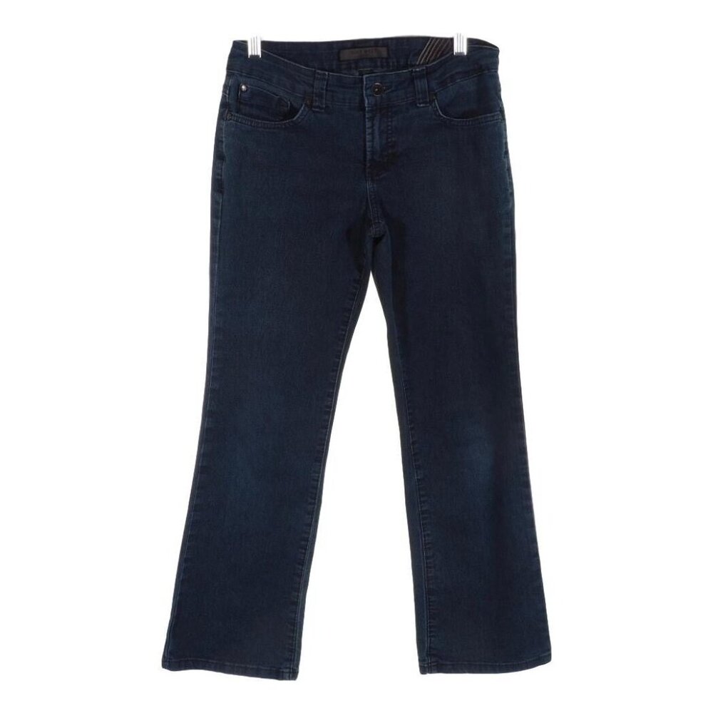 Nine West Jeans Womens 2 Petite 25 x 27 Straight Leg Dark Stretch Flare